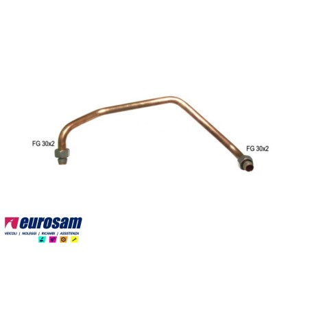 tubo compressore aria in ferro bus iveco cityclass .25 .29