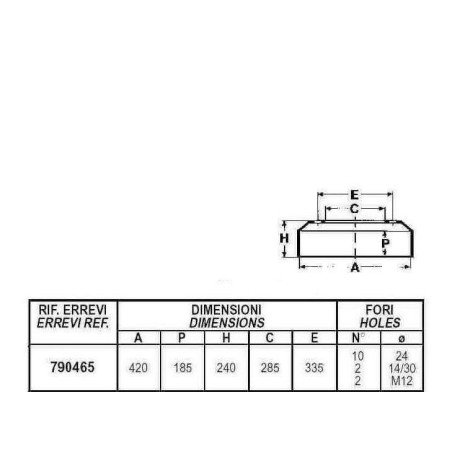 tamburo freno anteriore per autocarro daf: serie - f75 - f85 - f95 - f1900