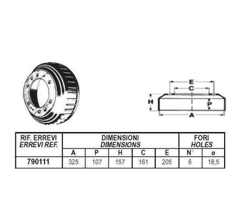 tamburo freno posteriore...