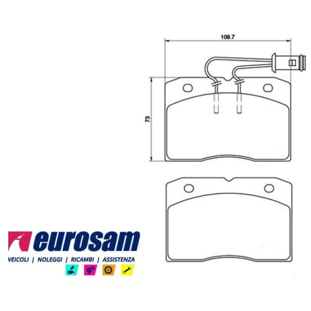 kit pastiglie pasticche freno iveco daily 35.8 35.10 alfa romeo ar8