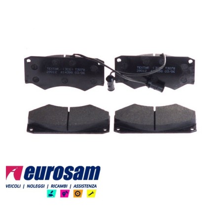 serie pasticche freno complete di indicatore di usura per autocarro iveco: daily 40.10 - 45.10 - 49.10 impianto frenante perrot