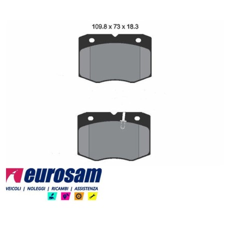 serie pasticche freno complete di indicatore di usura per autocarro iveco: daily restayling 30.8 - new daily 30.8