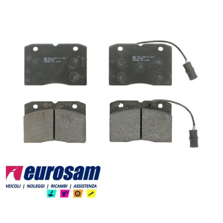 serie pasticche freno complete di indicatore di usura per autocarro iveco: daily 35.8 - 40.8 - 35.10 - new daily