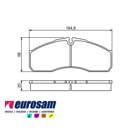 kit pastiglie pasticche freno iveco daily 65c