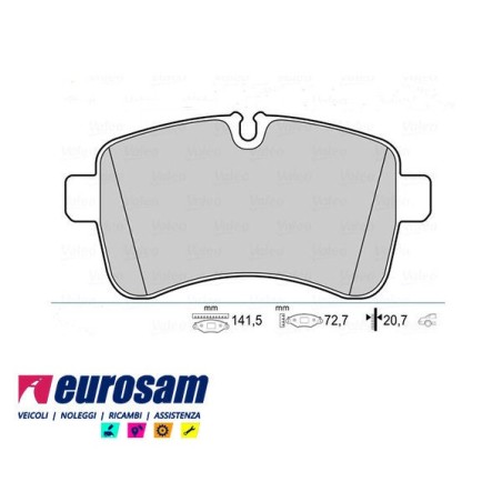 serie pasticche freno per autocarro iveco: daily 2006 35c10.12.14.15.18 - 35s10.12.14.18 - 50c15.18 - impianto frenante brembo