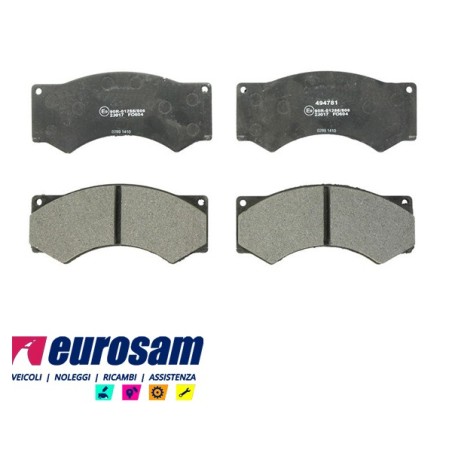 serie pasticche freno per autocarro iveco: 65.12 - 79.12 gamma zeta - impianto frenante perrot