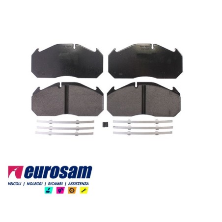 serie pasticche freno per autocarro man: f2000 - f90 - m2000- tga impianto frenante meritor