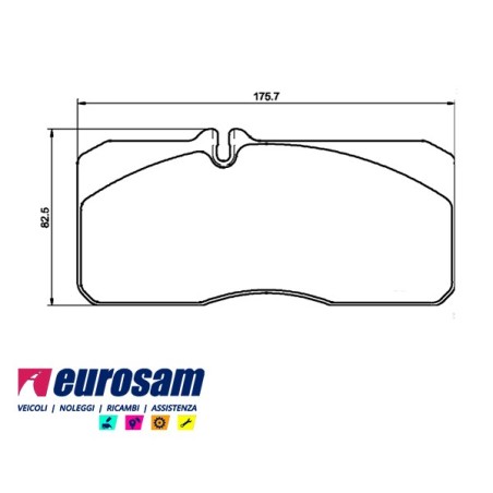 serie pasticche freno per autocarro man: l2000 - l2100 - impianto frenante wabco