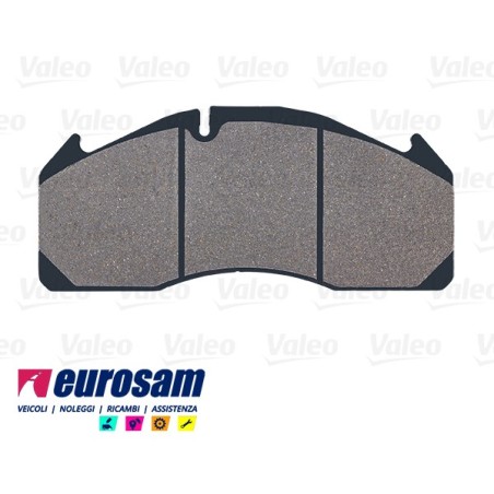 serie pasticche freno per autocarro volvo : fl6 - fm9 - fm12 - fh12 - fh16 - impianto frenante meritor