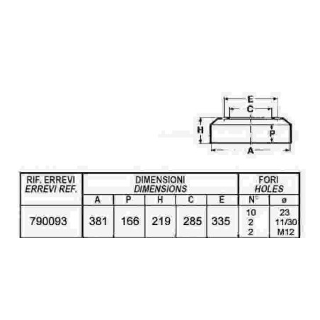 tamburo freno anteriore per autocarro iveco: serie - eurocargo - 150e15.e18.e21.e23/h.