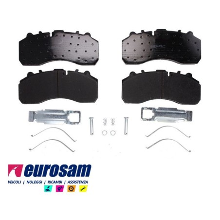 kit pastiglie pasticche freno rimorchio semirimorchio assale mercedes te4 te5
