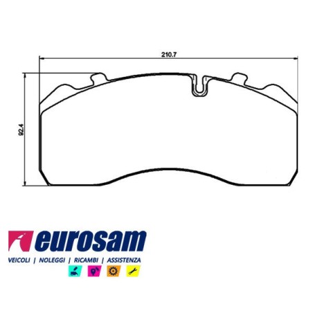 serie pasticche freno per rimorchio e semirimorchio saf : assale serie   skrs - rz - 9019/11019 - skrb - 9019