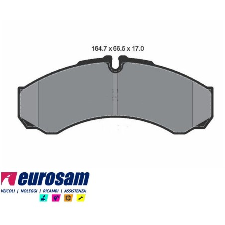 serie pasticche freno per autocarro nissan: cabstar 120 - impianto frenante brembo
