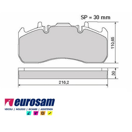 serie pasticche freno per rimorchio e semirimorchio meritor - ror assali serie ta-tc
