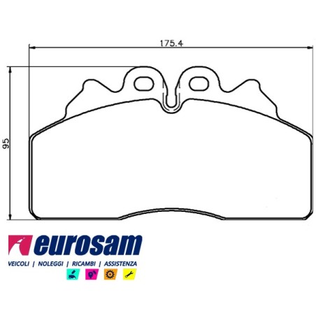 kit pastiglie pasticche freno iveco eurocargo tector 65/75/80e