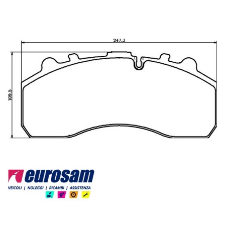 kit pastiglie pasticche freno rimorchio semirimorchio assale bpw