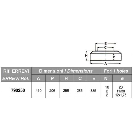 tamburo freno posteriore per autocarro iveco: serie - eurotech cursor - 260e31.e35.e43.