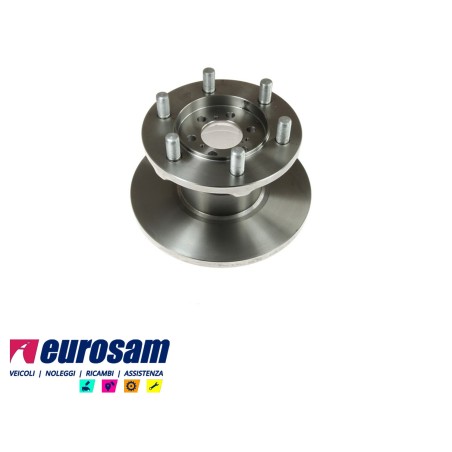 disco freni anteriore singolo con colonnette per iveco: daily  35.12 - 45.10 - 49.10 - 49.12