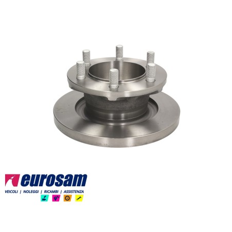 disco freni anteriore singolo con colonnette per iveco: daily  35.8 - 35.10 - 35.12 - 49.10 - 49.12 - daily 2000 - 35c11