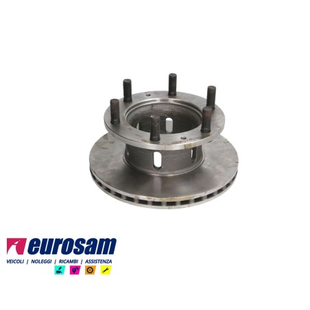 disco freni anteriore singolo con colonnette  per iveco: 65.12 - 79.12 - 79.14 gamma zeta
