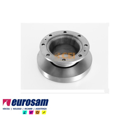 disco freni posteriore singolo con abs senza colonnette per  volvo fl6