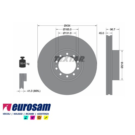 disco freni anteriore singolo senza colonnette per renault: premium - magnum - e  tech.