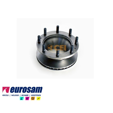 disco freni anteriore singolo con colonnette  per iveco: 95.14 - 109.14 gamma zeta