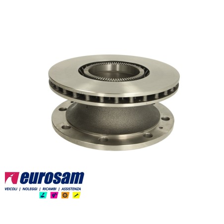 disco freni anteriore e posteriore singolo senza colonnette con a.b.s.  per iveco: eurocargo 100e17
