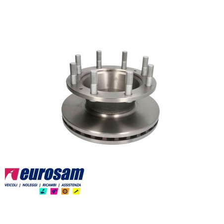 disco freni posteriore singolo con colonnette con a.b.s. per iveco: eurocargo tector 150e18 - e21 - e24 - e28