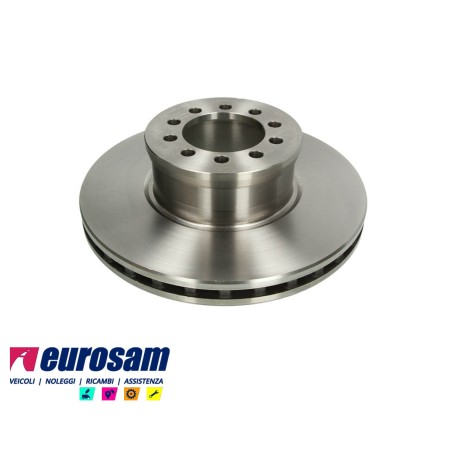 disco freni anteriore singolo senza colonnette ventilato  per mercedes: atego 815 - 917 - 923 - 1017 - 1023