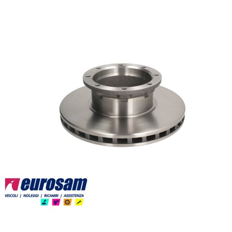 disco freni posteriore singolo senza colonnette ventilato  per mercedes: atego con cerchio 17,5  7ton