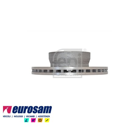 disco freni anteriore posteriore singolo senza colonnette ventilato per  volvo:  fl4 - fl6 - 8ton
