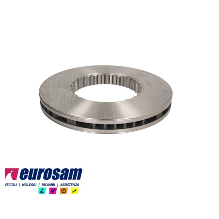 disco freni anteriore singolo senza colonnette ventilato per  volvo:  fh12 - fh16