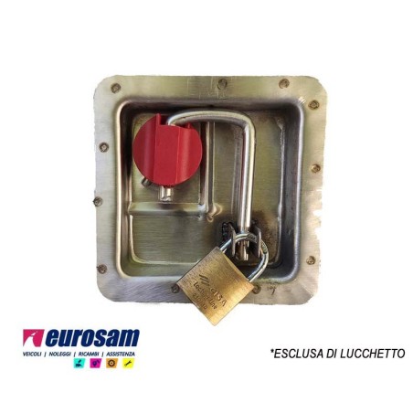 serratura inox incassata chiusura lucchetto per cassetta zincata ed inox