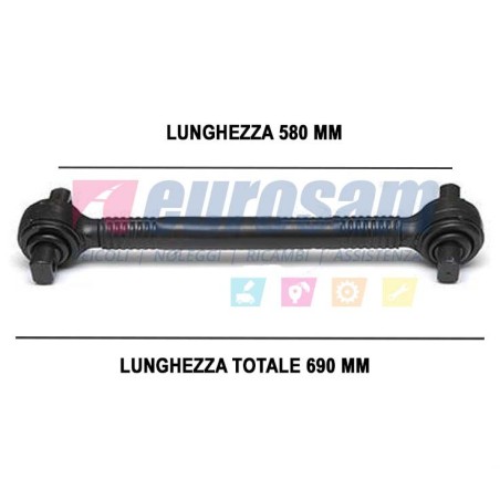 barra di reazione sospensioni diritta iveco turbotech turbostar tipo lemforder