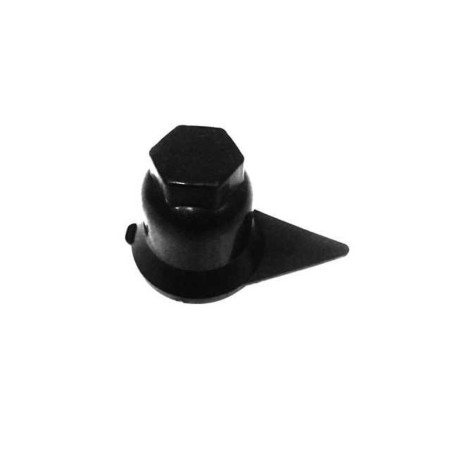 copribullone con indicatore di serraggio dado ruota d.32mm in plastica nero