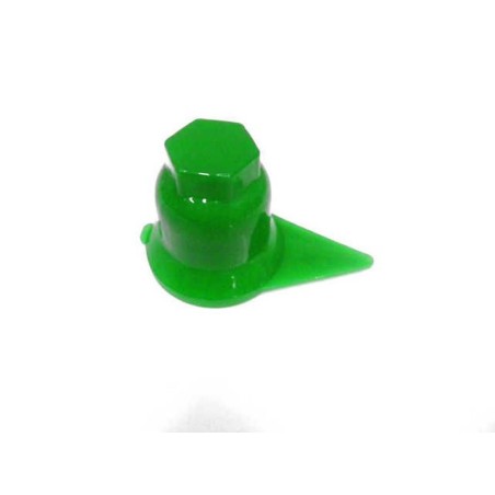 copribullone con indicatore di serraggio dado ruota d.32mm in plastica verde