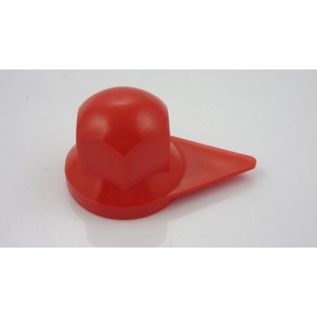 copribullone con indicatore di serraggio dado ruota d.33mm in plastica rosso