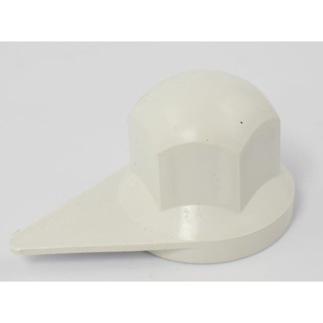 copribullone con indicatore di serraggio dado ruota d.32mm in plastica bianco