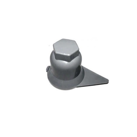 copribullone con indicatore di serraggio dado ruota d.32mm in plastica grigio