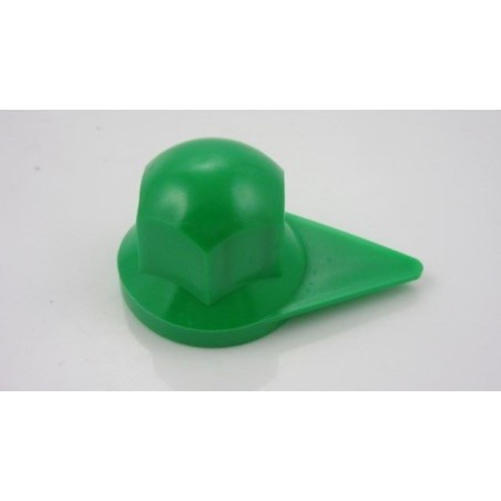 copribullone con indicatore di serraggio dado ruota d.32mm in plastica verde