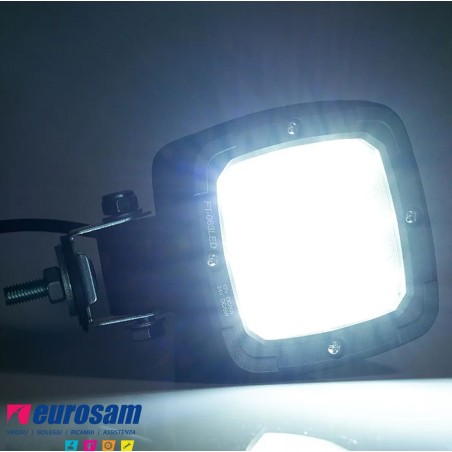faro faretto da lavoro led 12v/24v/36v 650 lm nero