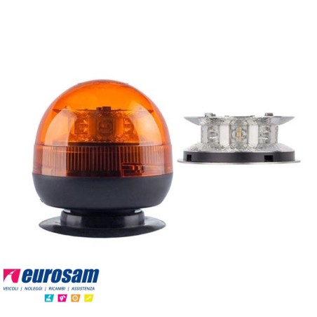 lampeggiante a led 12/24v h.145 magnetico universale