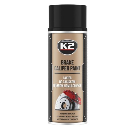 vernice spray nera per pinze freno alta temperatura duratura 400ml k2