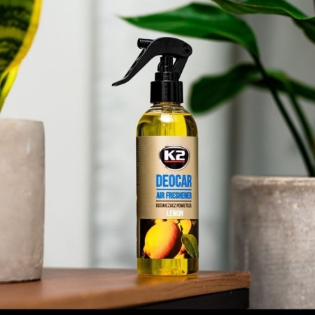 deodorante spray interni auto profumo limone 250 ml k2 deocar