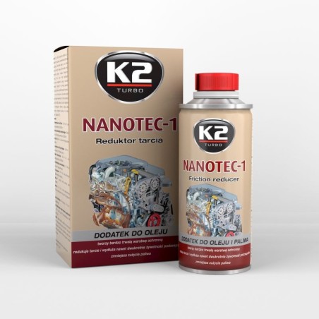additivo trattamento anti-frizione olio motore cambio 250ml k2 nanotec