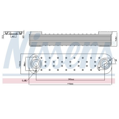 scambiatore di calore radiatore olio motore iveco stralis cursor 10