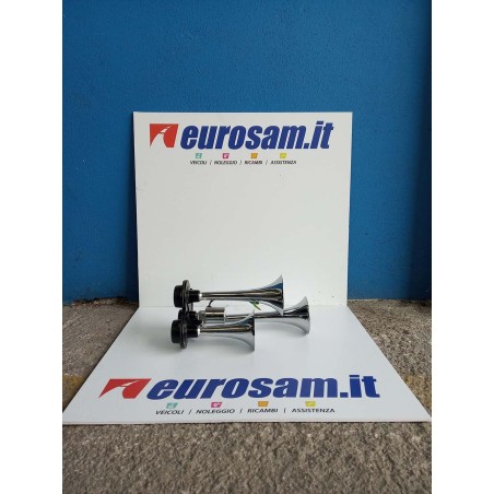 kit trombe aria/elettriche elettropneumatiche 24v 3 corni universale autocarro