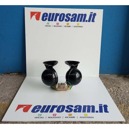 kit trombe elettriche grandi a conchiglia con relais 24v universale autocarro