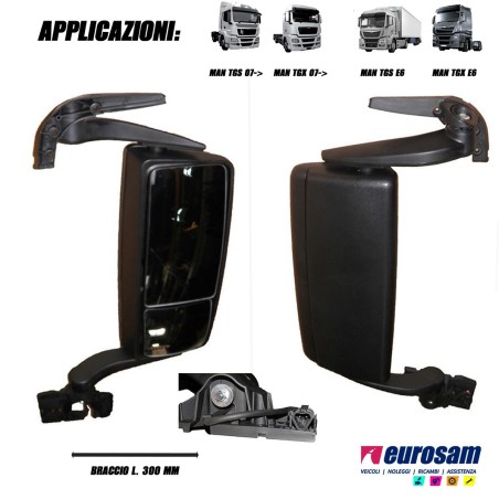 braccio specchio retrovisore lungo dx man tgs tgx